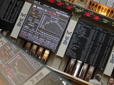 El Ibex se aferra BBVA y Banco Santander para suavizar las pérdidas