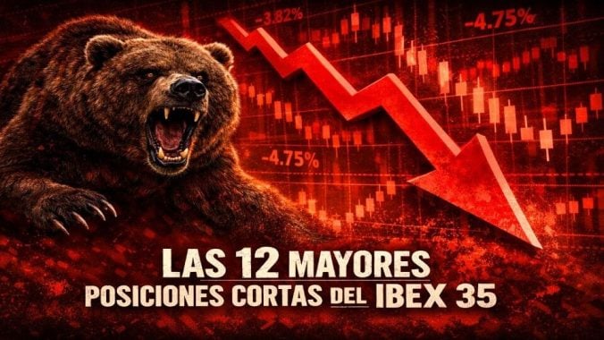 Las 12 mayores posiciones cortas del Ibex 35. Bajan en Telefónica y suben en Repsol e Indra