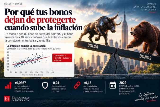 Por qué tus bonos dejan de protegerte cuando sube la inflación, 89 años de datos