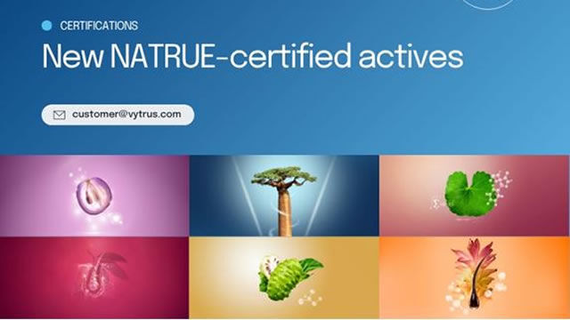 Vytrus Biotech amplía su portfolio de  activos certificados por NATRUE