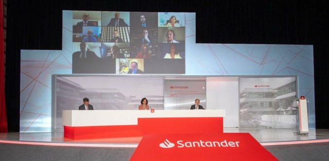 Banco Santander aprueba una recompra de acciones por 5.000 millones de euros
