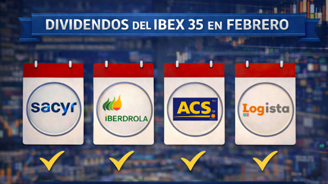 Dividendos del Ibex 35: uno para mañana y tres para el mes de febrero