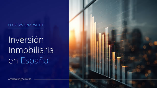 España lidera el crecimiento inmobiliario global en 2025