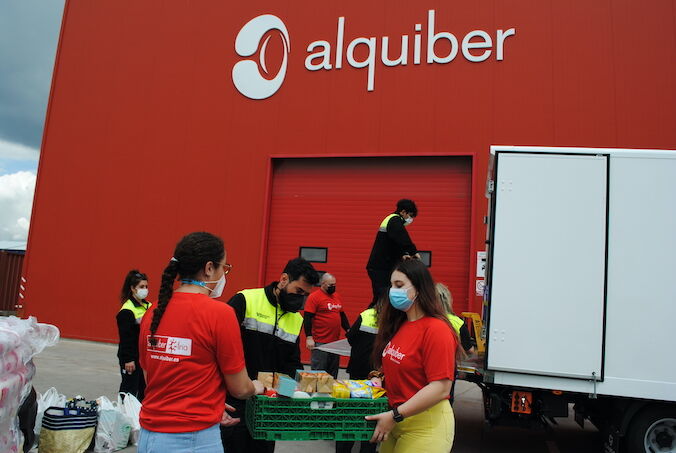Alquiber dona a EMERCAM 2 toneladas de alimentos y artículos de primera necesidad