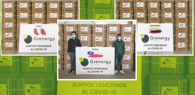 Grenergy dona 400.000 mascarillas para la lucha contra el coronavirus en Latinoamérica
