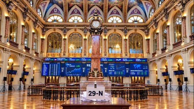El Ibex 35 ante el 29-N: cierra con la mayor subida de Europa apoyado por Santander y Telefónica