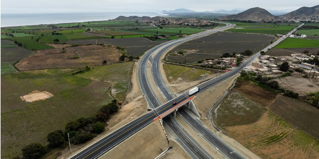 Acciona y Ferrovial finalizan la obra de una autopista en Perú con inversión de 142 millones de euros