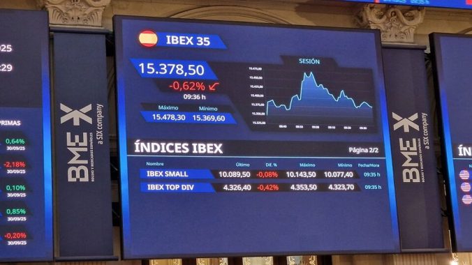 Grifols e Indra impulsan a un Ibex 35 que busca los 15.600 puntos