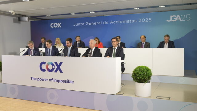 Cox aprueba con el 100% de los votos los puntos del orden del día en su primera Junta General de Accionistas