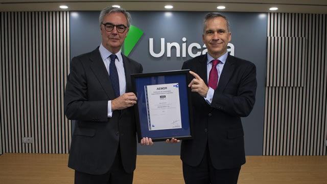 Unicaja recibe la certificación de AENOR de Buen Gobierno Corporativo con la máxima calificación