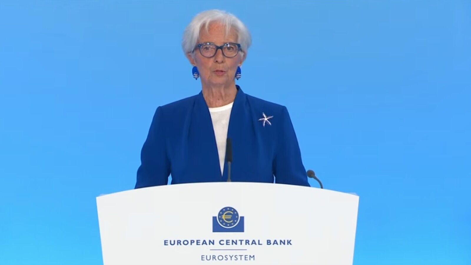 BCE lagarde BCE Lagarde en una comparecencia en Frankfurt