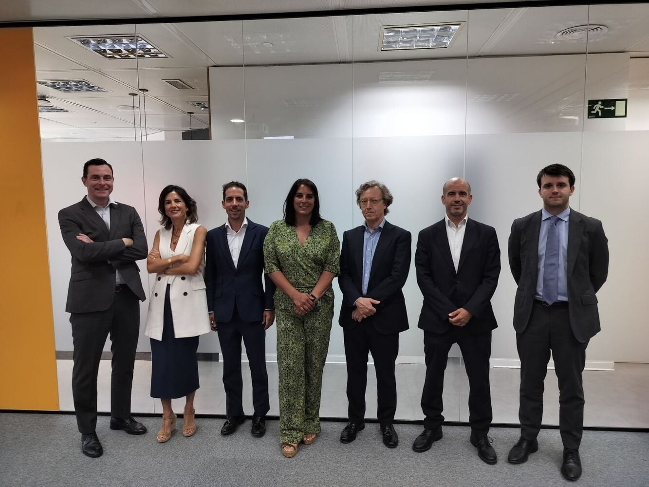 De izq a der: Miguel Ben&iacute;tex (Caixabank AM), Pilar Garc&iacute;a-Germ&aacute;n (Fidelity), Carlos Arenas (Ei), Silvia Morcillo (Ei), Benito del Rinc&oacute;n (Sabadell Urquijo), Alberto Est&eacute;vez (Santander PB), &Aacute;lvaro Braceras (Andbank WM)