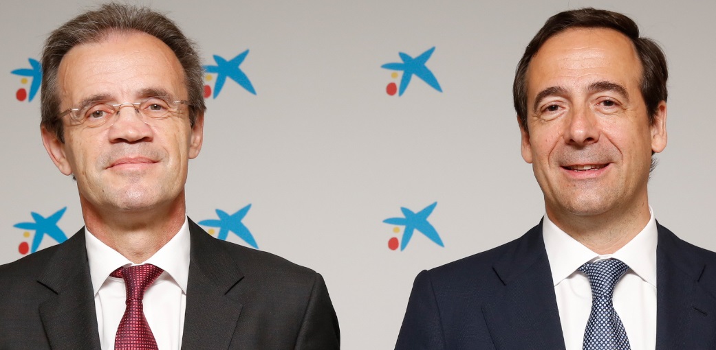 Jordi Gual, presidente de CaixaBank y Gonzalo Gortázar, consejero delegado de CaixaBank.