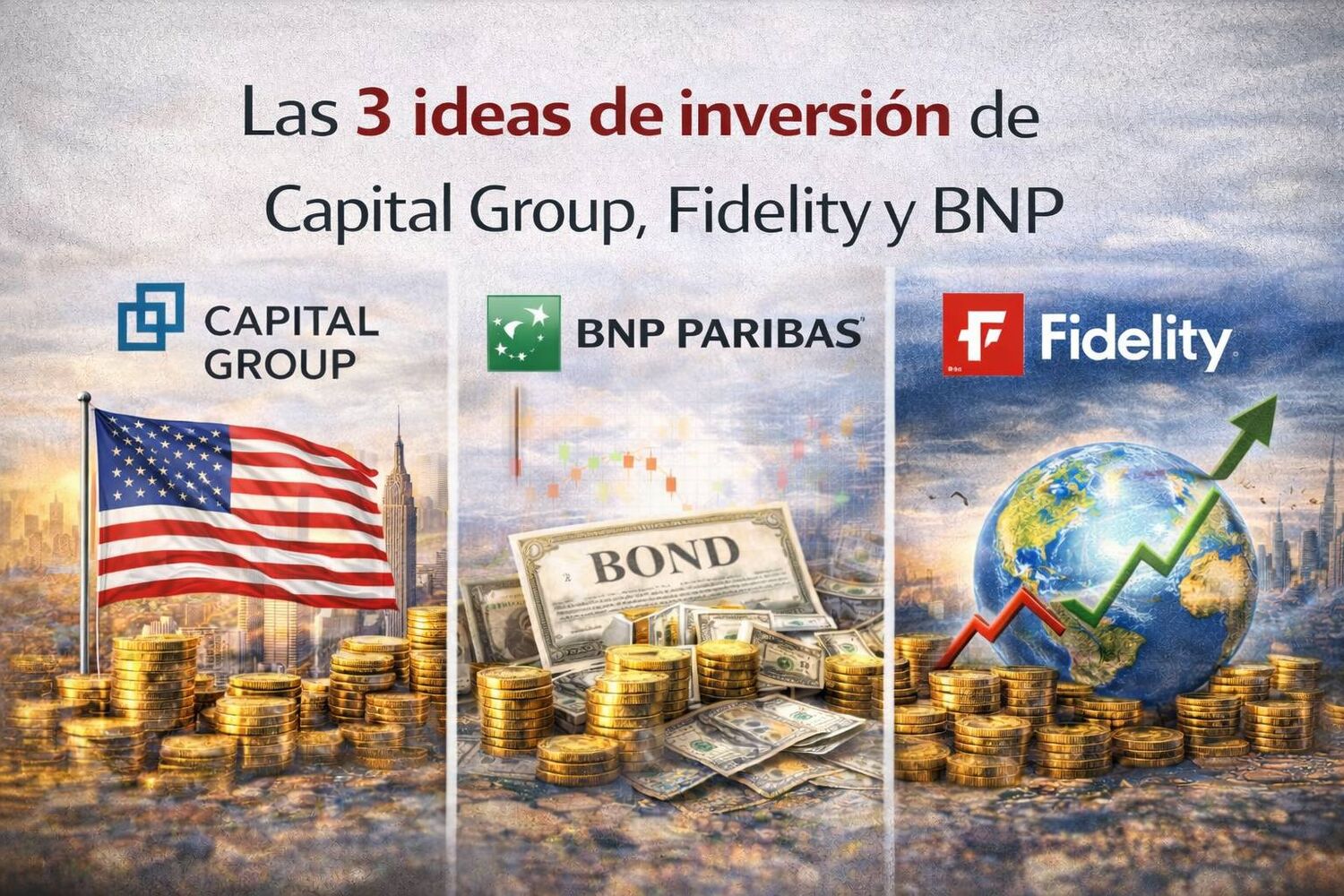Las 3 ideas de inversión de Capital Group, Fidelity y BNP