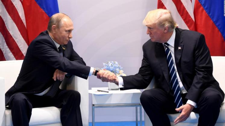 Reunión del presidente de EEUU, Donald Trump, y el de Rusia, Vladimir Putin