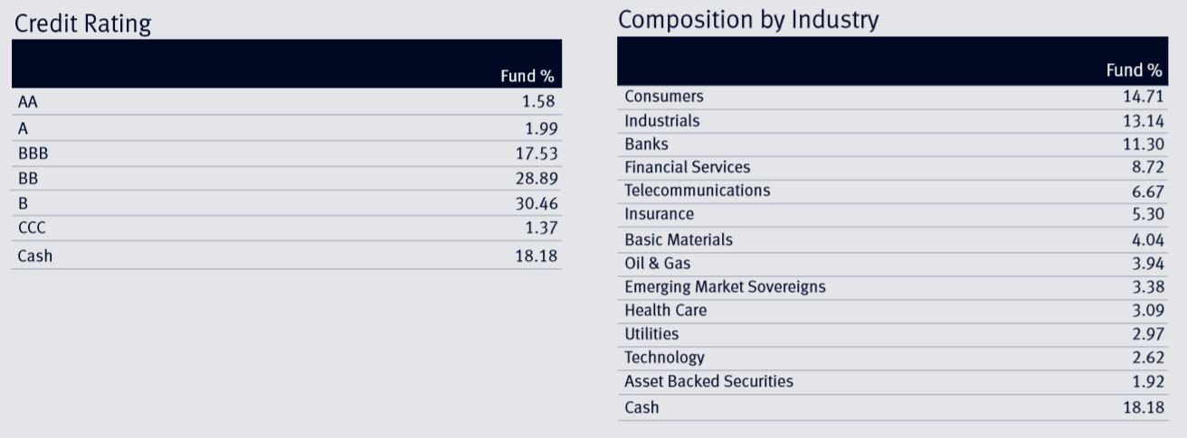 Composición cartera Aberdeen Total Return Credit Fund
