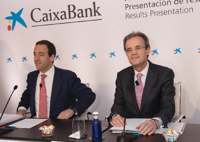 Gonzalo Gortázar consejero delegado y Jordi Gual presidente de CaixaBank