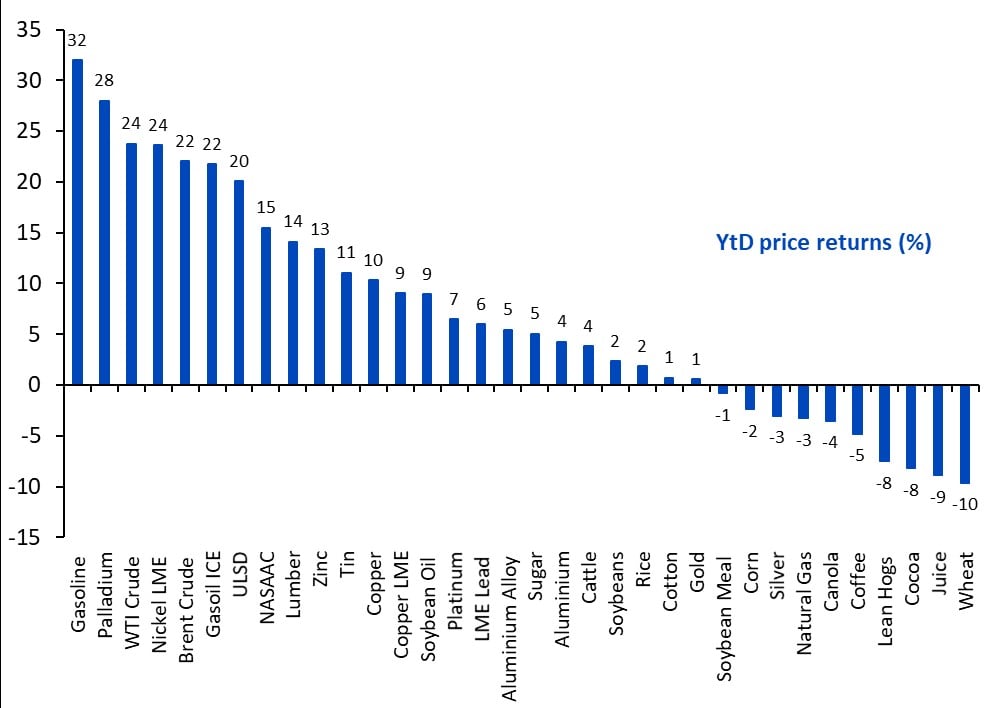 La rentabilidad en términos de precios del sector agrícola 