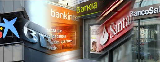 bancos españoles caen en la bolsa hoy