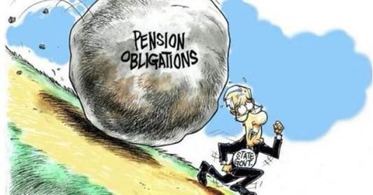Viñeta sobre  las pensiones