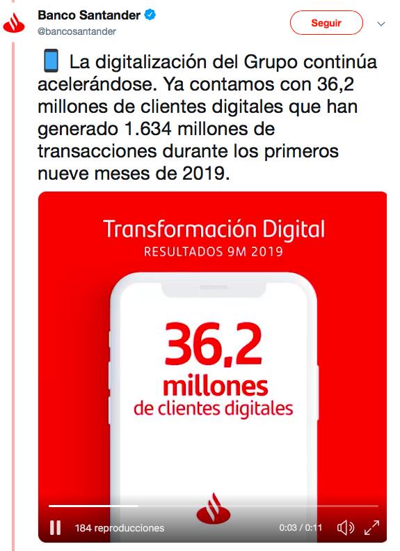 Proceso de digitalización de Banco Santander
