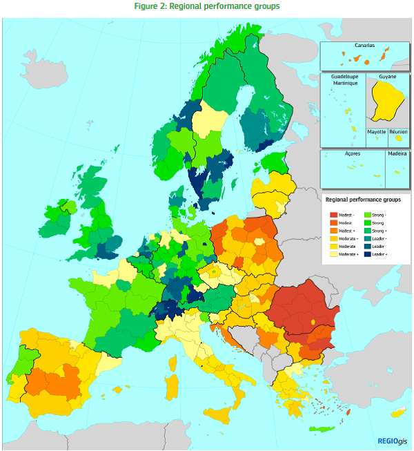 Mapa mundial digitalización europa 