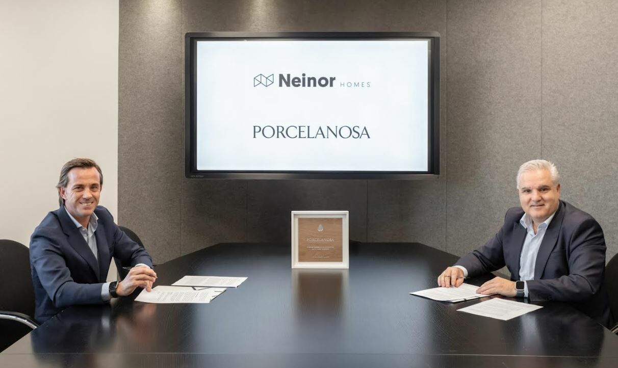 Neinor Homes firma un acuerdo con Porcelanosa para avanzar en el cumplimiento de la taxonomía europea