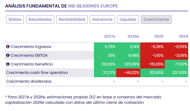 NBI Bearings: m&aacute;s rentabilidad operativa y un plan estrat&eacute;gico cada vez m&aacute;s exigente