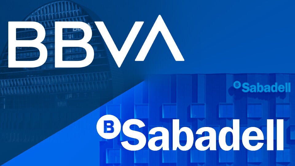 Cuatro meses de una OPA fracasada: BBVA sube un 30% y Sabadell mantiene precio