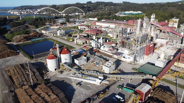 Biofábrica de ENCE en Navia