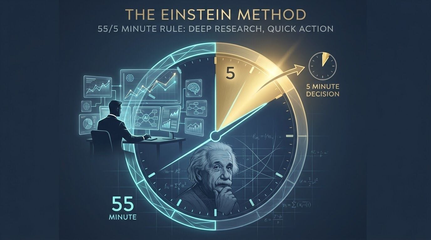 Einstein dedicaría 55 minutos a esto. Muchos inversores, apenas cinco.