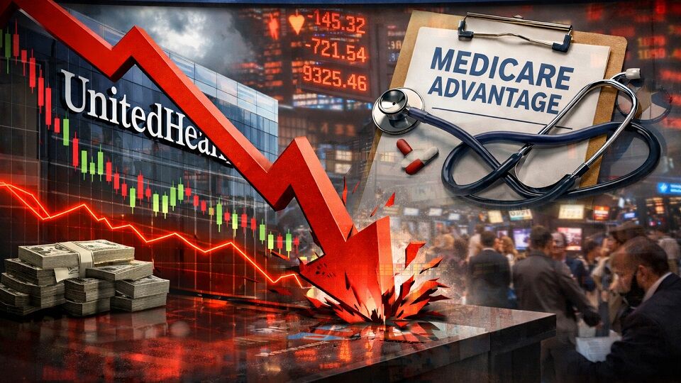 Desplome en Bolsa de UnitedHealth tras las nuevas tarifas del Medicare Advantage