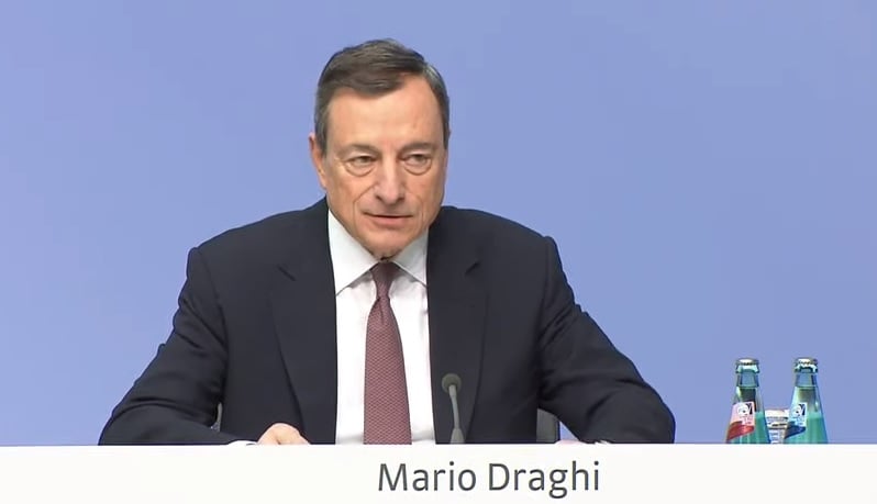Cuánto pesa la prima de riesgo de Italia al BCE. Mario Draghi.